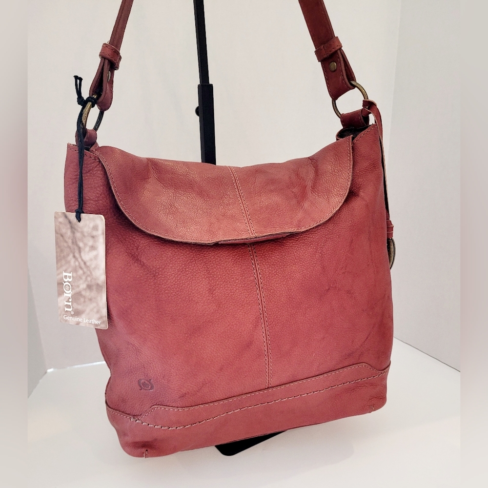 Born Elaina II Antique Flap Hobo Leather - Picture 5 of 8